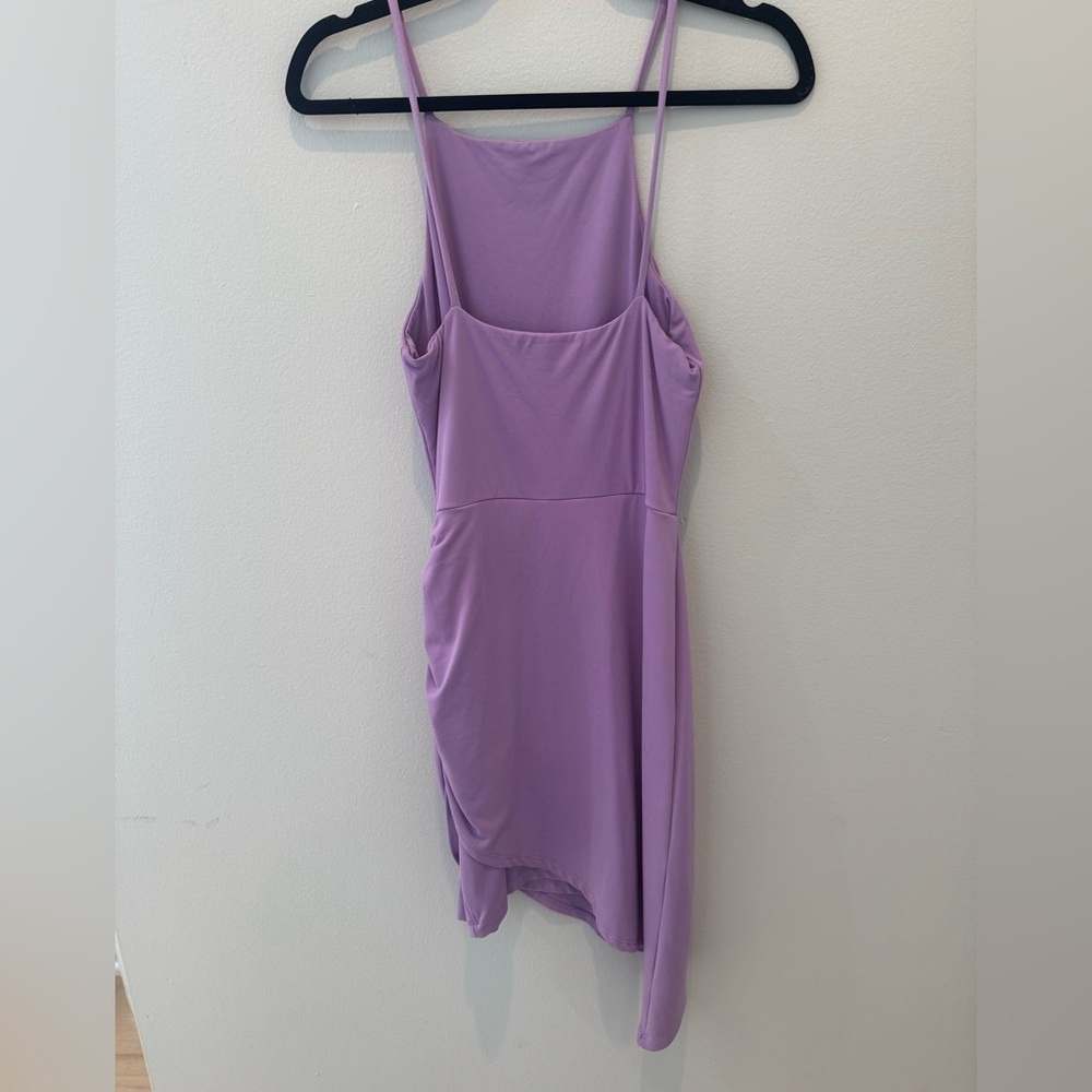 Lavender Ruched Dress - Picture 2 of 2